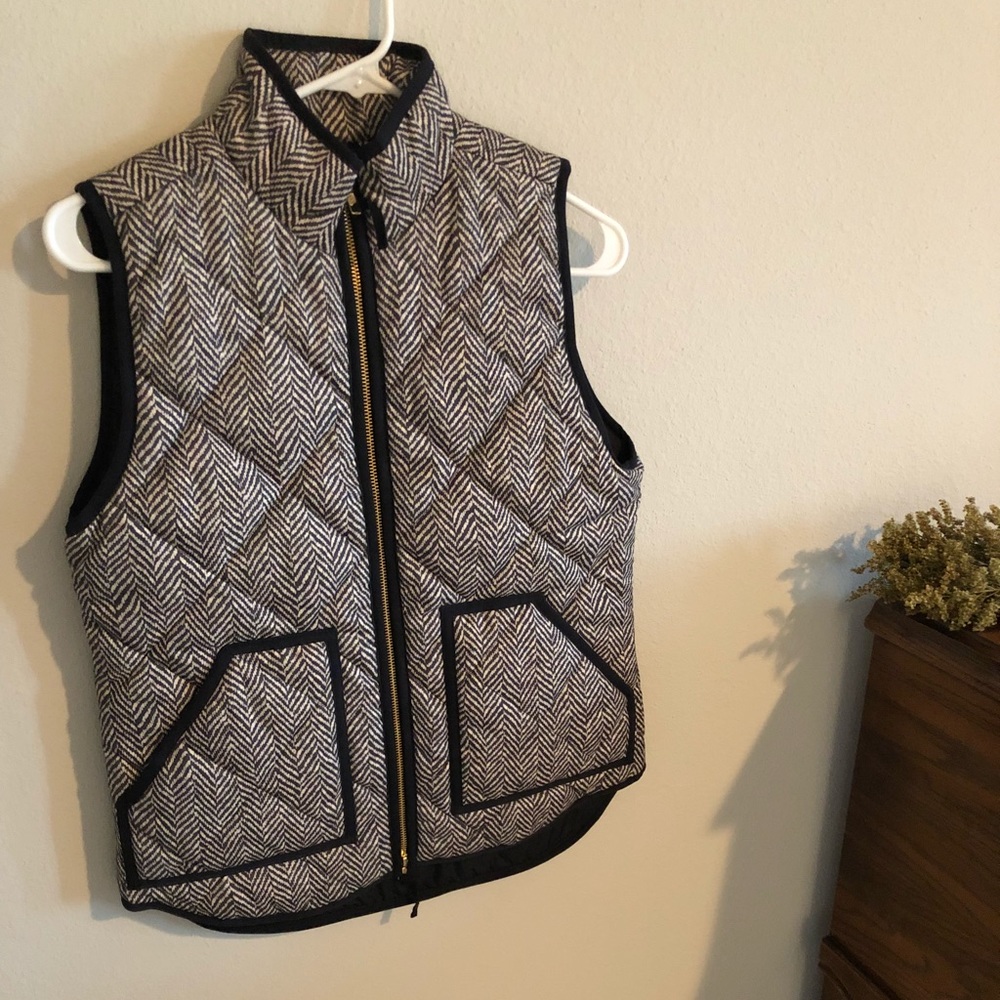 J Crew Factory Herringbone Vest